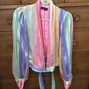 STINE GOYA Glenda Striped  Wrap Top